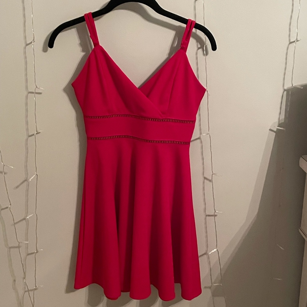 Red flowey Francesca’s dress